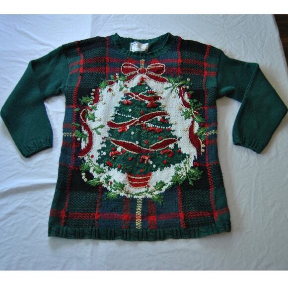 Private Collection Ugly Christmas Sweater Medium - Picture 1 of 9